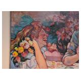 $900 -"Looking to the Future" - Original Artwork / Painting by Linda Kardoff (Approx. 48" L x 40" H)