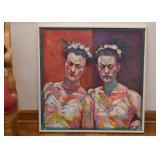 $500 - "After the Ballet" - Original Artwork / Painting by Linda Kardoff (Approx. 30.75" L x 31.5" H