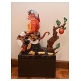 $600 - "Nero" Art Sculpture by Joann Meshen (Approx. 16" L x 9" W x 21" H not including base)