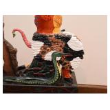 $600 - "Nero" Art Sculpture by Joann Meshen (Approx. 16" L x 9" W x 21" H not including base)