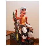 $600 - "Nero" Art Sculpture by Joann Meshen (Approx. 16" L x 9" W x 21" H not including base)