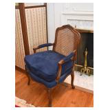 $200 Ea-Pair of Vintage Carved Wood Armchairs with Cane Backing  (ONE CHAIR IS SOLD!)