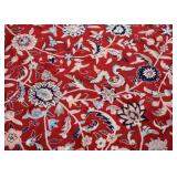 $3,500 - Room Sized Persian Area Rug - Blues & Reds (Approx. 18