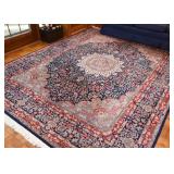 $3,500 - Persian Area Rug - Reds & Blues (Approx. 12