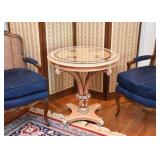 $1,200 - One-of-a-Kind Art Piece - Side Table with Elephants by Jan Miller