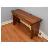 SOLD - Primitive Wood Bench