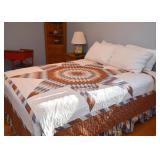 Handmade Star Quilt, Queen Size Bed