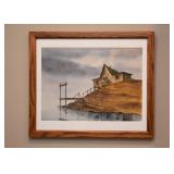 $350 - "Pier and Water" Original Artwork by M. Malinowski (Approx. 26.5" L x 22.5" H)