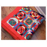 Folk Art Quilts with Applique Animals (there are several of these)