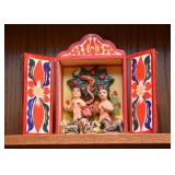 Folk Art Retablo Shadow Box / Diorama - Garden of Eden