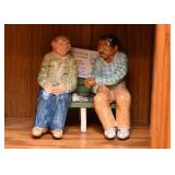 Figural Stoneware Art Pottery Salt & Pepper Shakers