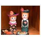 Art Pottery Salt & Pepper Shakers