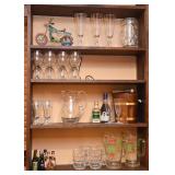 Glassware, Barware, Bar Glasses, Wood Ice Bucket