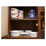 Chili Bowls, Baking Dishes, Creamer / Sugar with Stars