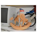 Folk Art Articulated Wood Sculpture