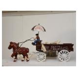 Cast Iron Horse Drawn Wagon (Fruits & Vegetables)