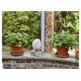 Terra Cotta Flower Pots, Turkey Garden Statue