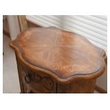 Lovely Carved Side Table / 3 Drawer Chest (Approx. 31" L x 22.5" W x 26" H)