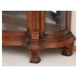 Wonderful Lighted Display Cabinet w/ Glass Shelves and Curved Sides (Approx. 51" L x 19" W x 81.5" H