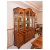 Traditional China Cabinet w/ Glass Shelves (Approx. 72" L x 18" W x 87.5" H)