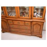 Traditional China Cabinet w/ Glass Shelves (Approx. 72" L x 18" W x 87.5" H)