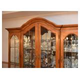 Traditional China Cabinet w/ Glass Shelves (Approx. 72" L x 18" W x 87.5" H)