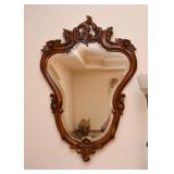 Ornate Carved Wall Mirror (Leaves & Roses)
