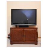 Traditional TV Stand / Cabinet, Panasonic Flat Screen TV