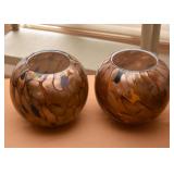 Art Glass Votive Candle Holders