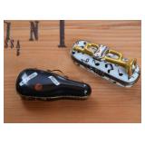 Limoges Pill Boxes (Violin & Trumpet)