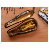Limoges Pill Boxes (Violin & Trumpet)