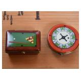 Limoges Pill Boxes (Pool Table & Roulette)