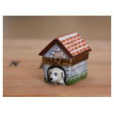 Limoges Pill Box (Dog in Dog House)