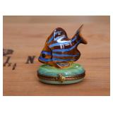 Limoges Pill Box (Tropical Fish)