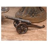 Metal Cannon Figurine