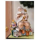 Collectible Waterford Ceramic Santa Claus Cookie Jar (with box)