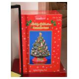 Collectible Christopher Radko Ceramic Lighted Christmas Tree (with box)
