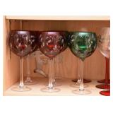 Christmas Stemware / Wine Glasses