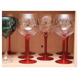 Christmas Stemware / Wine Glasses