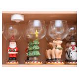 Christmas Stemware / Wine Glasses