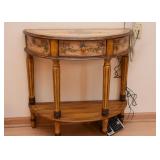 Painted Demilune Table