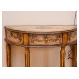 Painted Demilune Table