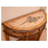 Painted Demilune Table