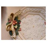 Fitz and Floyd Christmas Dish (Holly & Berries)