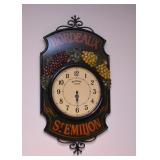 Bordeaux / Wine-Themed Wall Clock