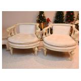 Pair of Vintage Arm Chairs (Low Back)