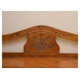Wood Storage Bench (Approx. 51.5" L x 18" D x 28.5" H at the back)