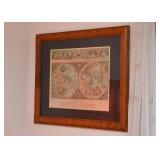 Framed World Map Print