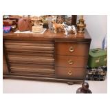 Vintage Lowboy Chest of Drawers with Mirror