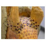 $500- Sergio Bustamante Paper Mache Armadillo Art Sculpture (26" L x 11" W x 18" H, minor damage)